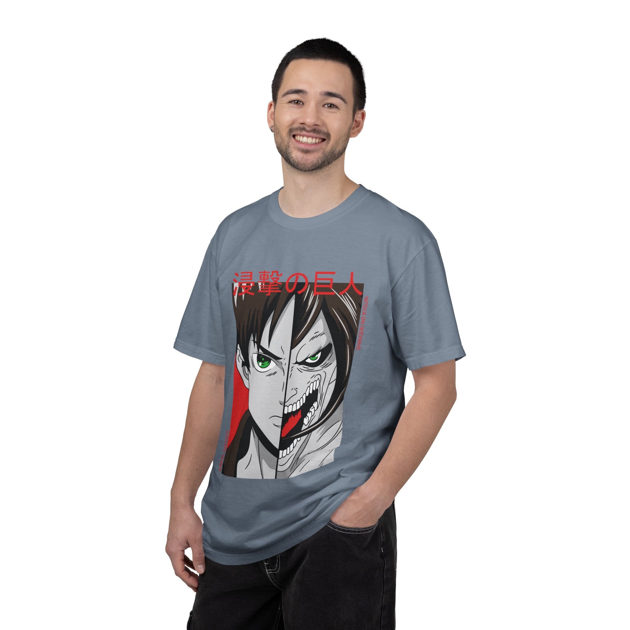 Attack on Titan Eren Split-Face Graphic T-Shirt