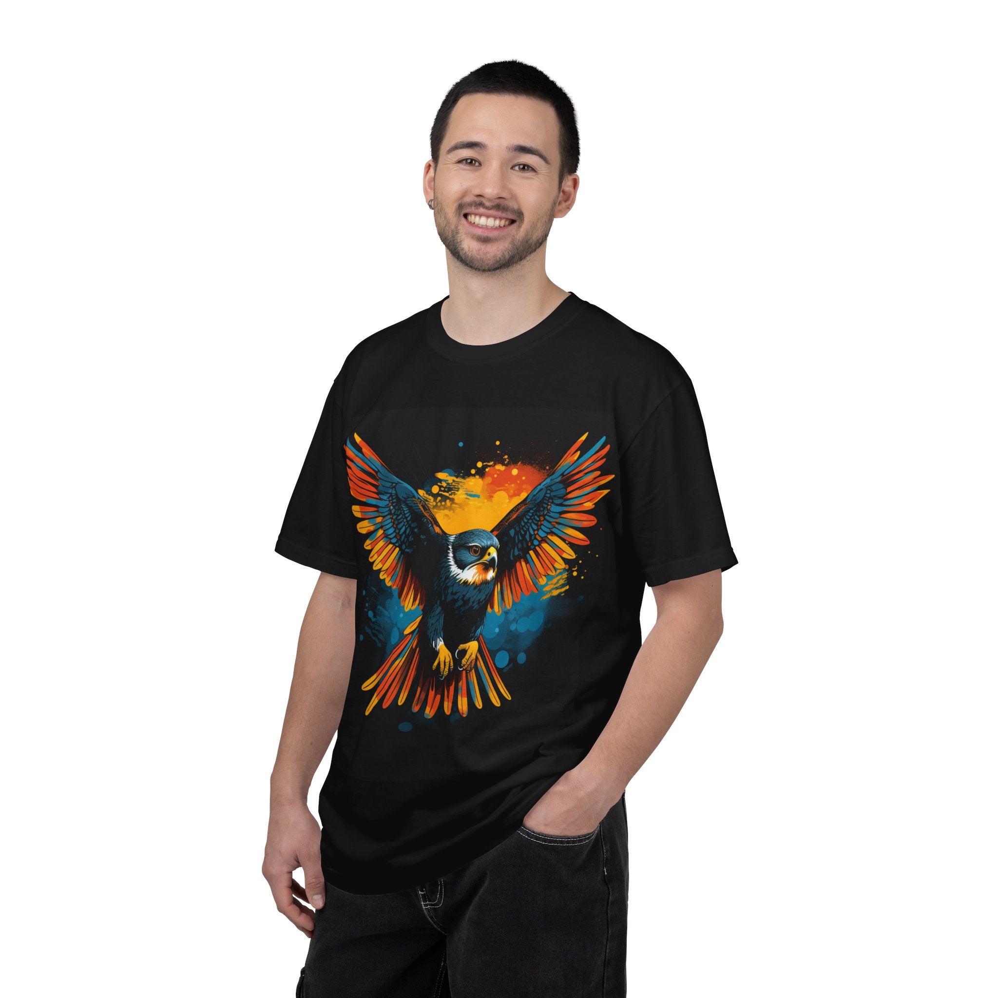 Soaring Colorful Eagle T-Shirt — Vibrant Bird Graphic Tee