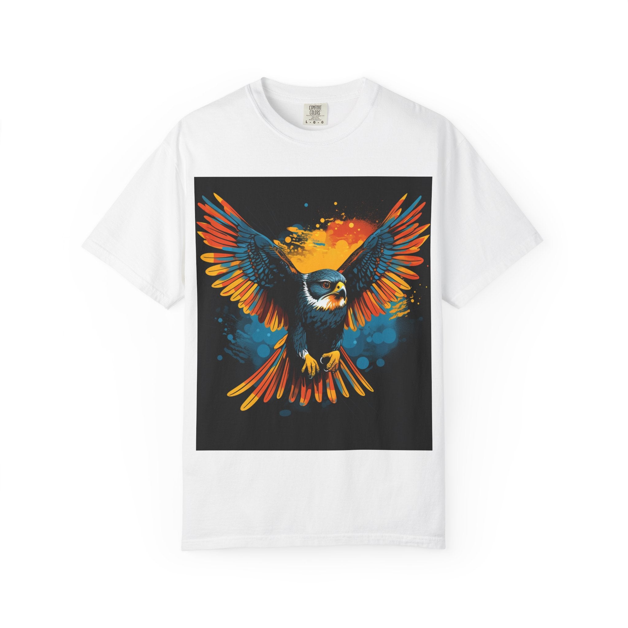 Soaring Colorful Eagle T-Shirt — Vibrant Bird Graphic Tee