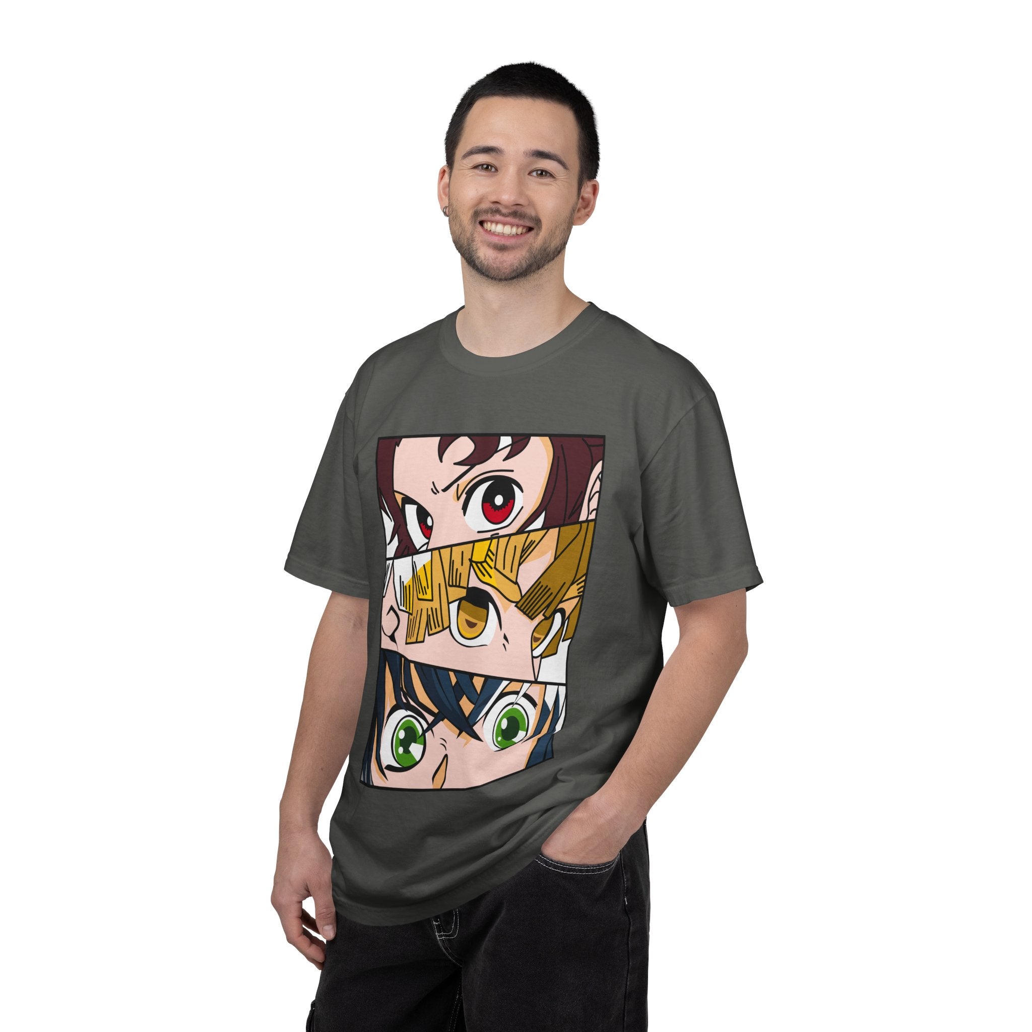 Anime Trio Eyes T-Shirt — Demon Squad Graphic Tee