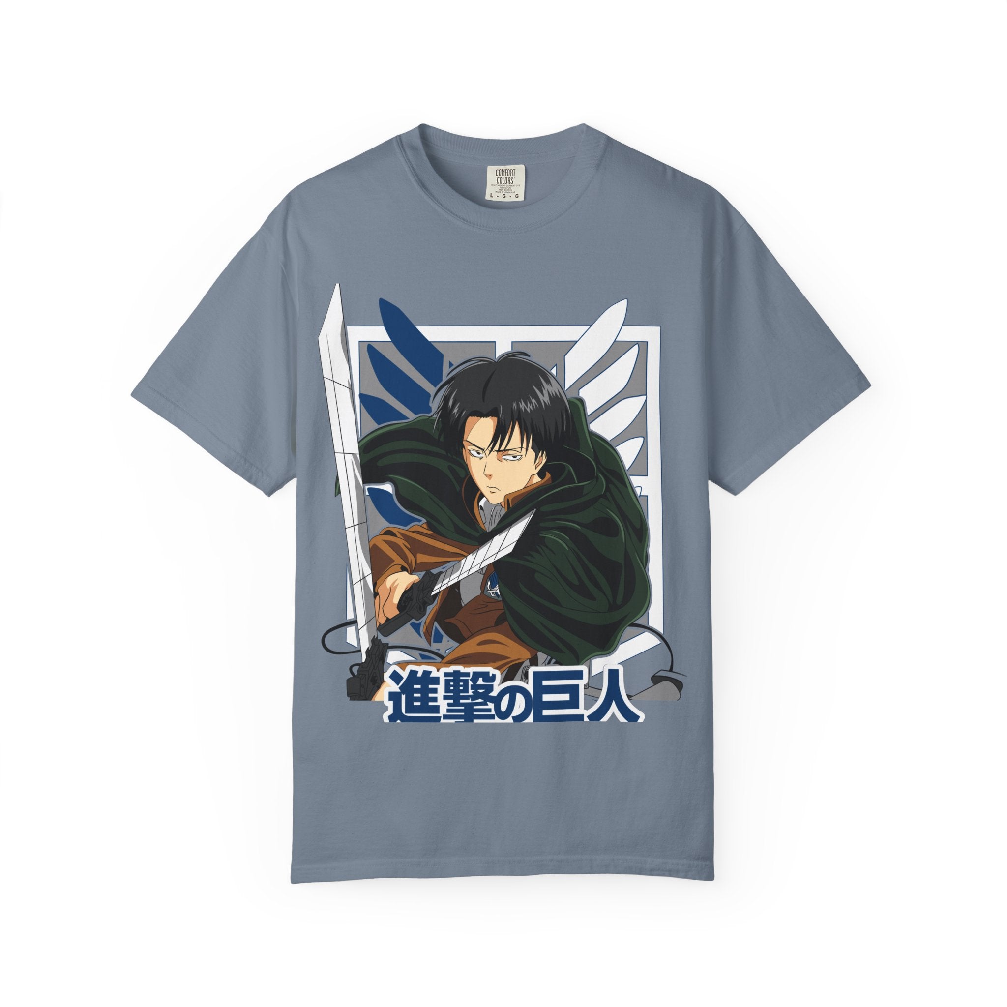 Attack on Titan Levi Ackerman Graphic T-Shirt — Japanese Logo Anime Tee