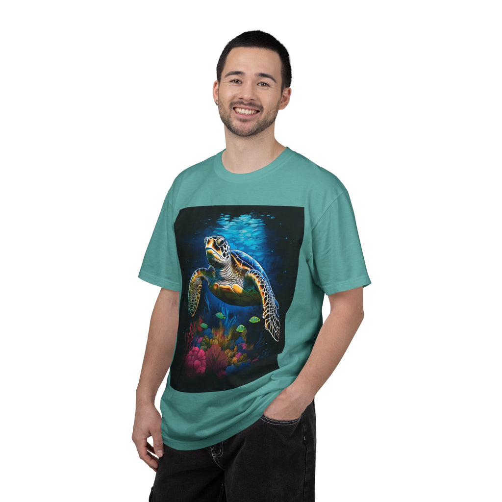 Sea Turtle Graphic T-Shirt — Colorful Underwater Ocean Art Tee