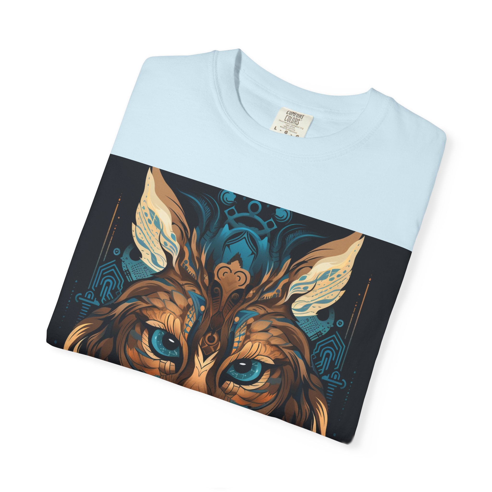 Mystic Lynx Art T-Shirt — Ornate Wildcat Graphic Tee