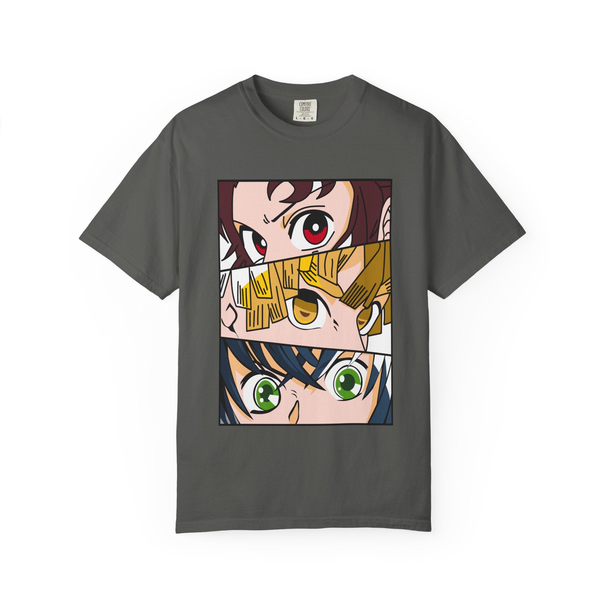 Anime Trio Eyes T-Shirt — Demon Squad Graphic Tee