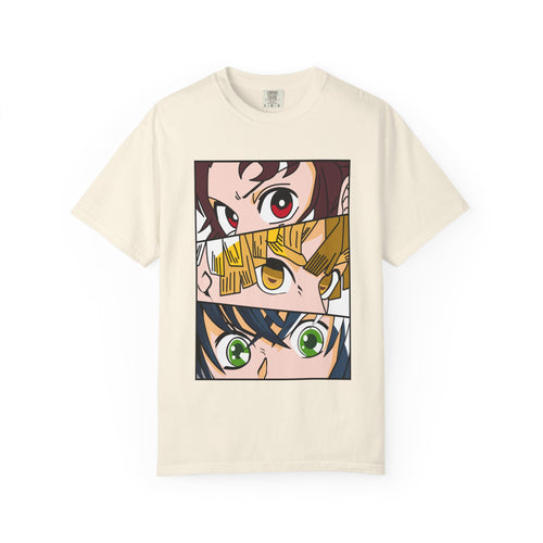 Anime Trio Eyes T-Shirt — Demon Squad Graphic Tee