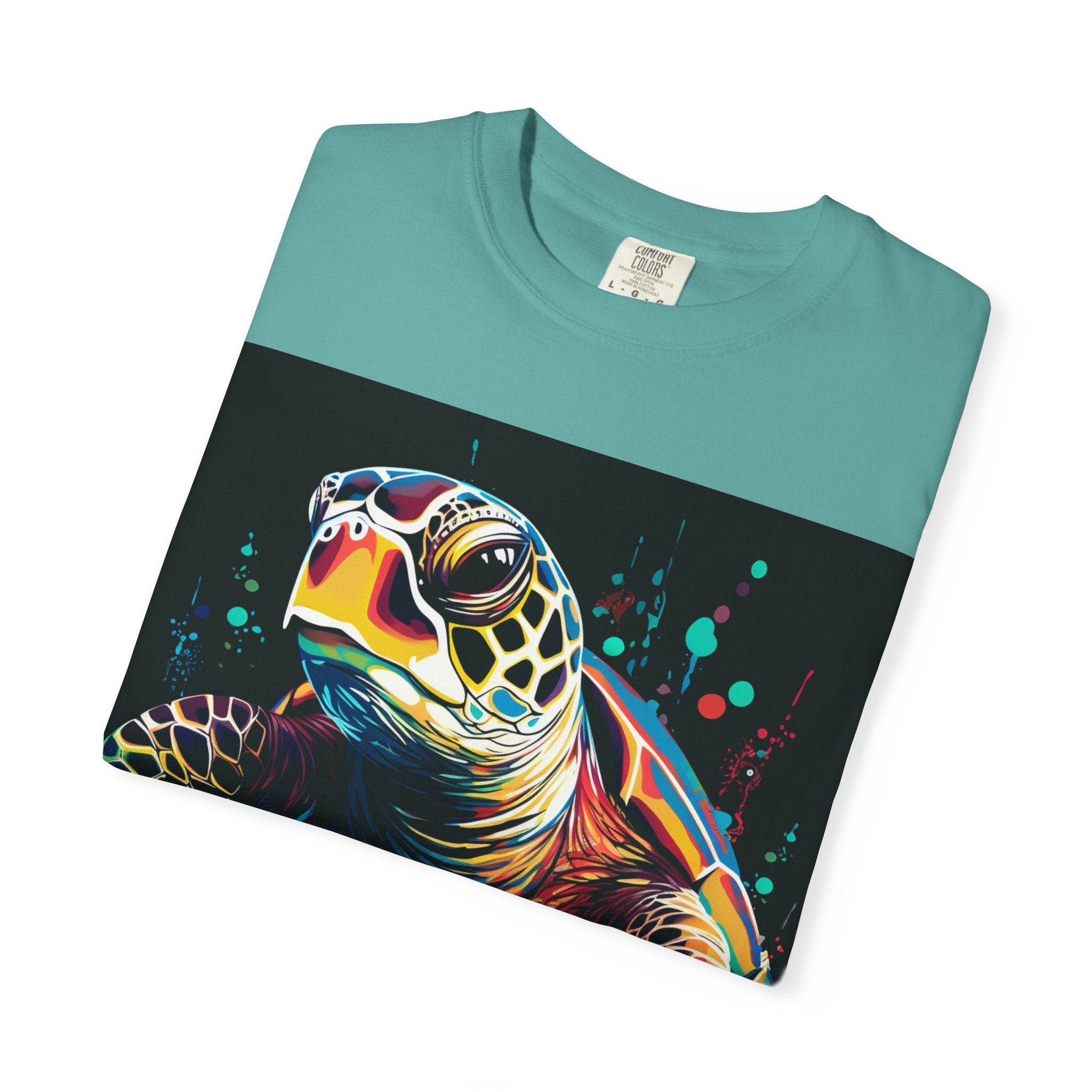 Sea Turtle Graphic T-Shirt — Colorful Ocean Wildlife Tee