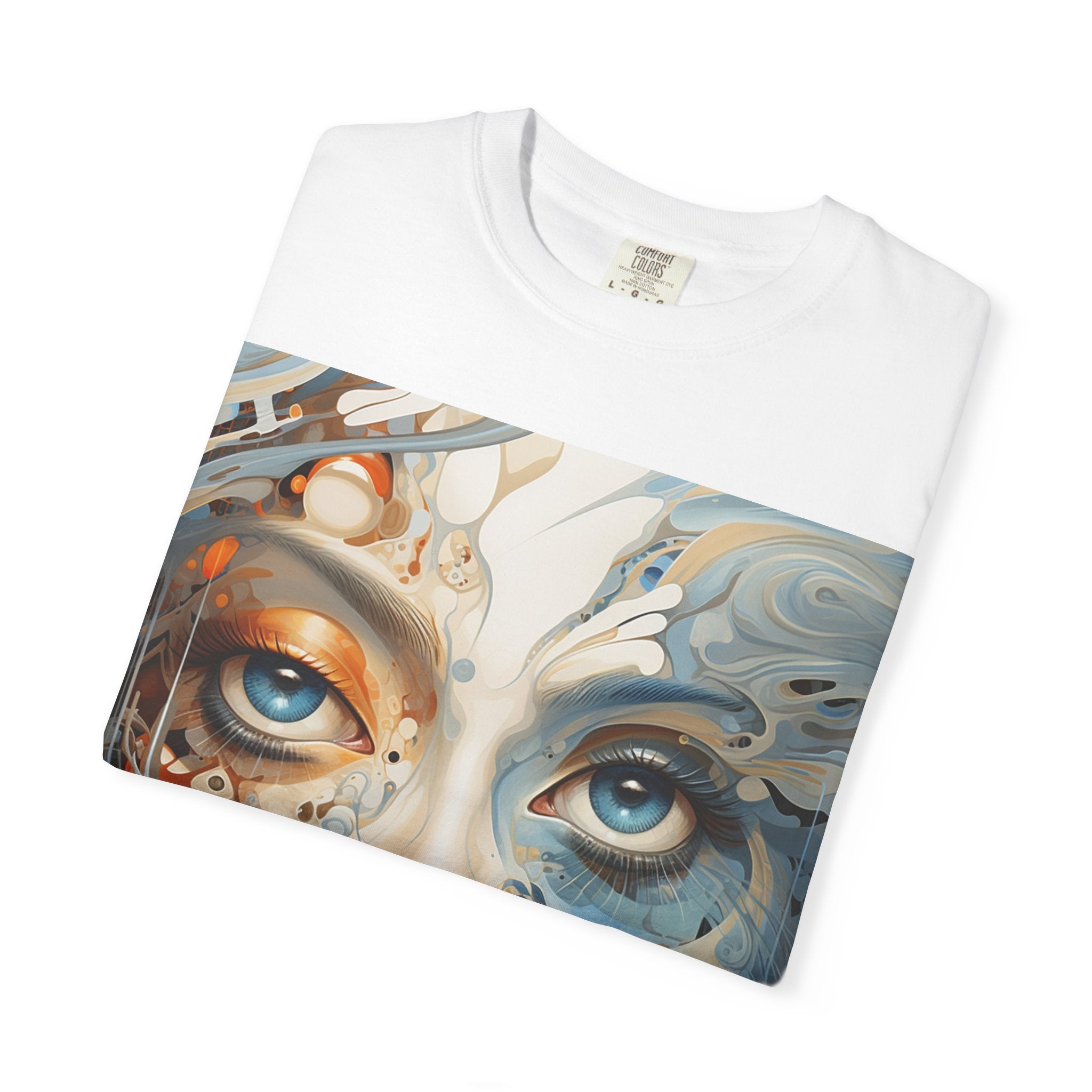 Surreal Cyborg Face Art T-Shirt