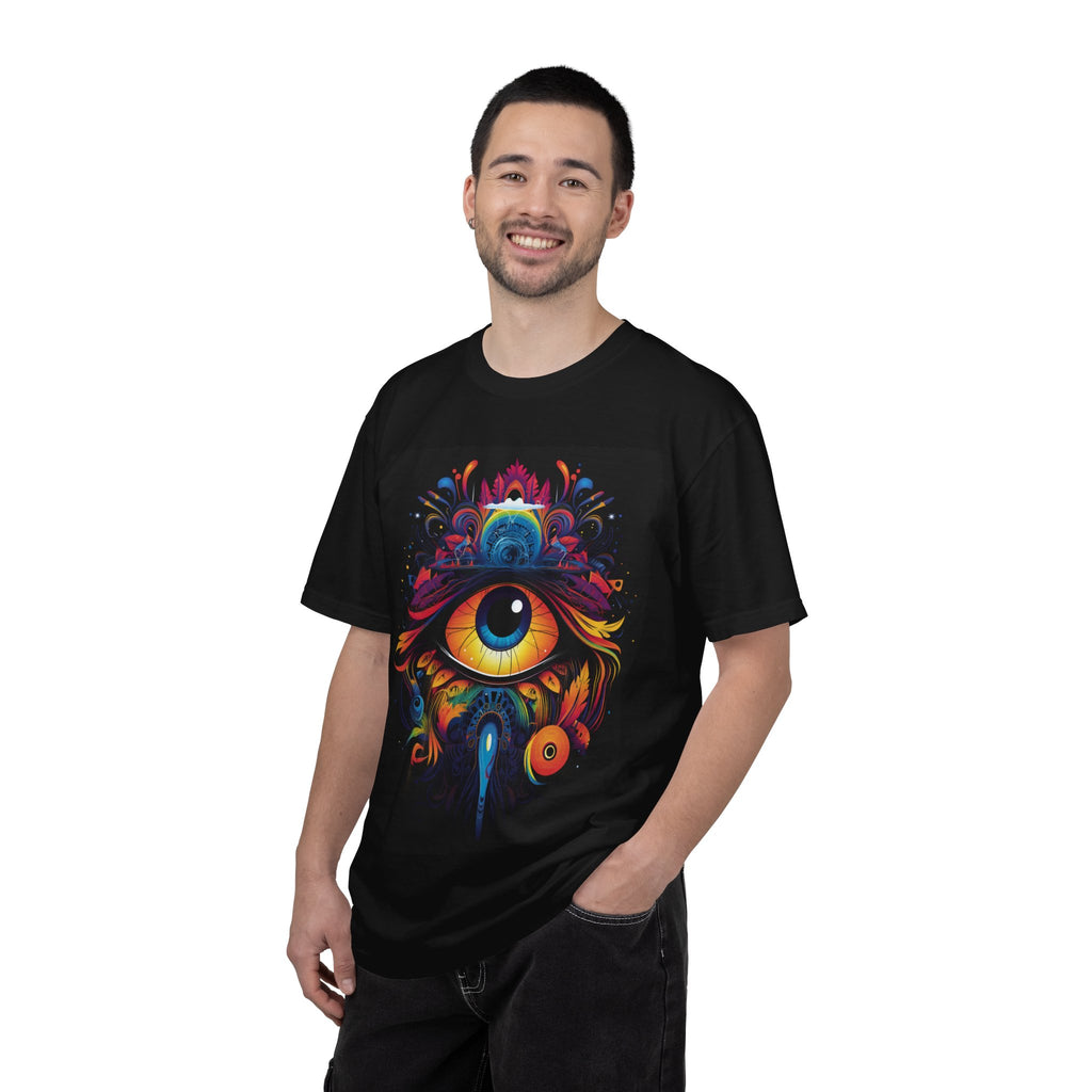 Psychedelic Third Eye T-Shirt — Vibrant Mystic Eye Graphic Tee