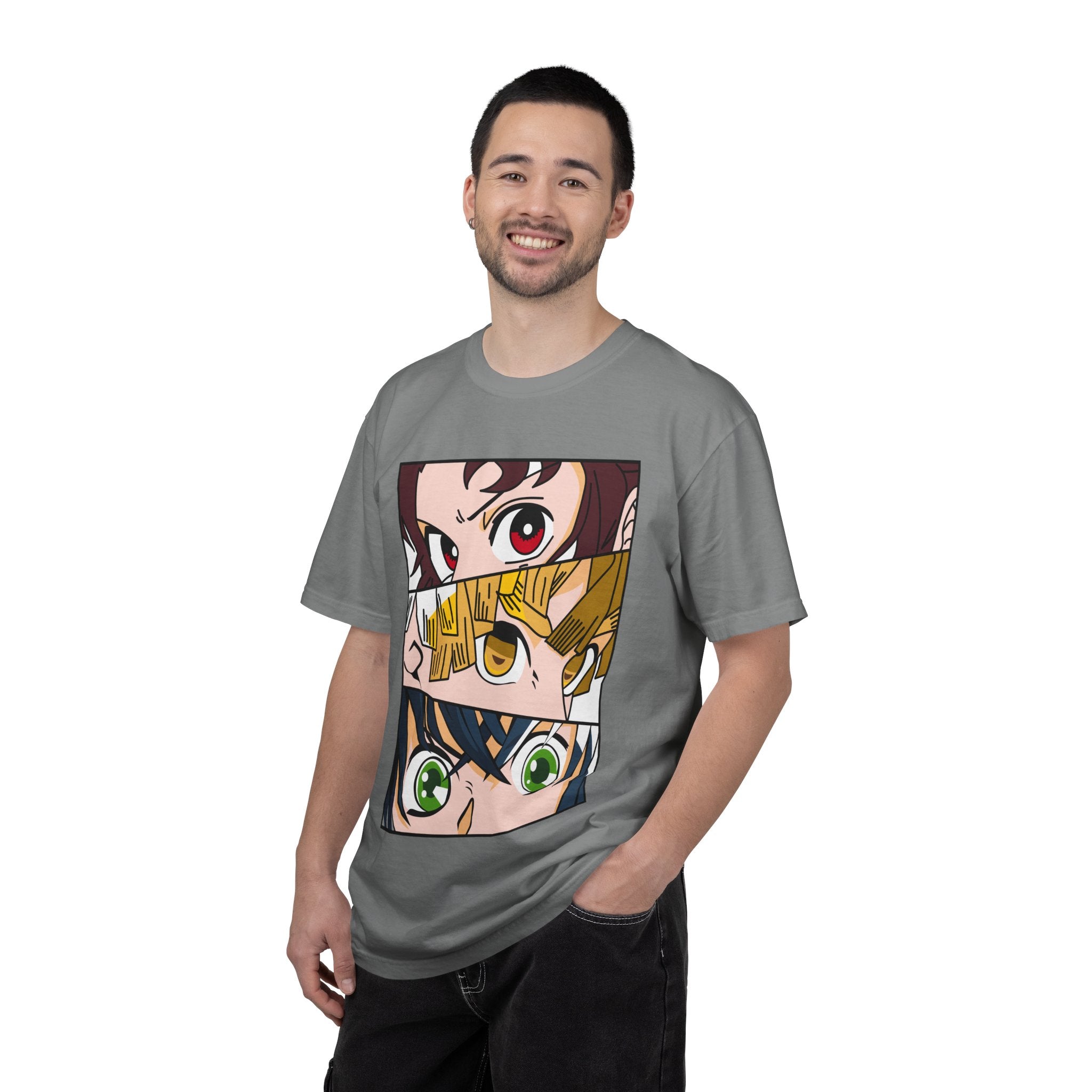 Anime Trio Eyes T-Shirt — Demon Squad Graphic Tee