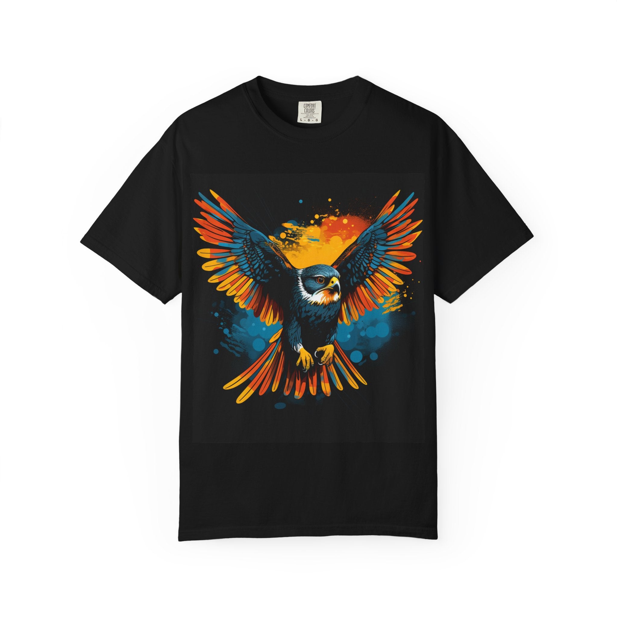 Soaring Colorful Eagle T-Shirt — Vibrant Bird Graphic Tee
