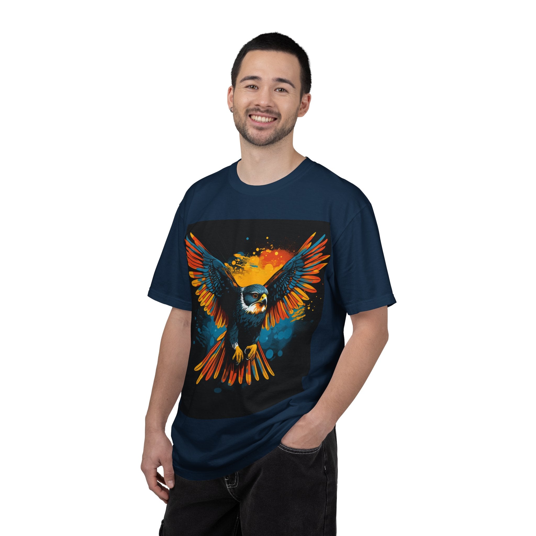 Soaring Colorful Eagle T-Shirt — Vibrant Bird Graphic Tee