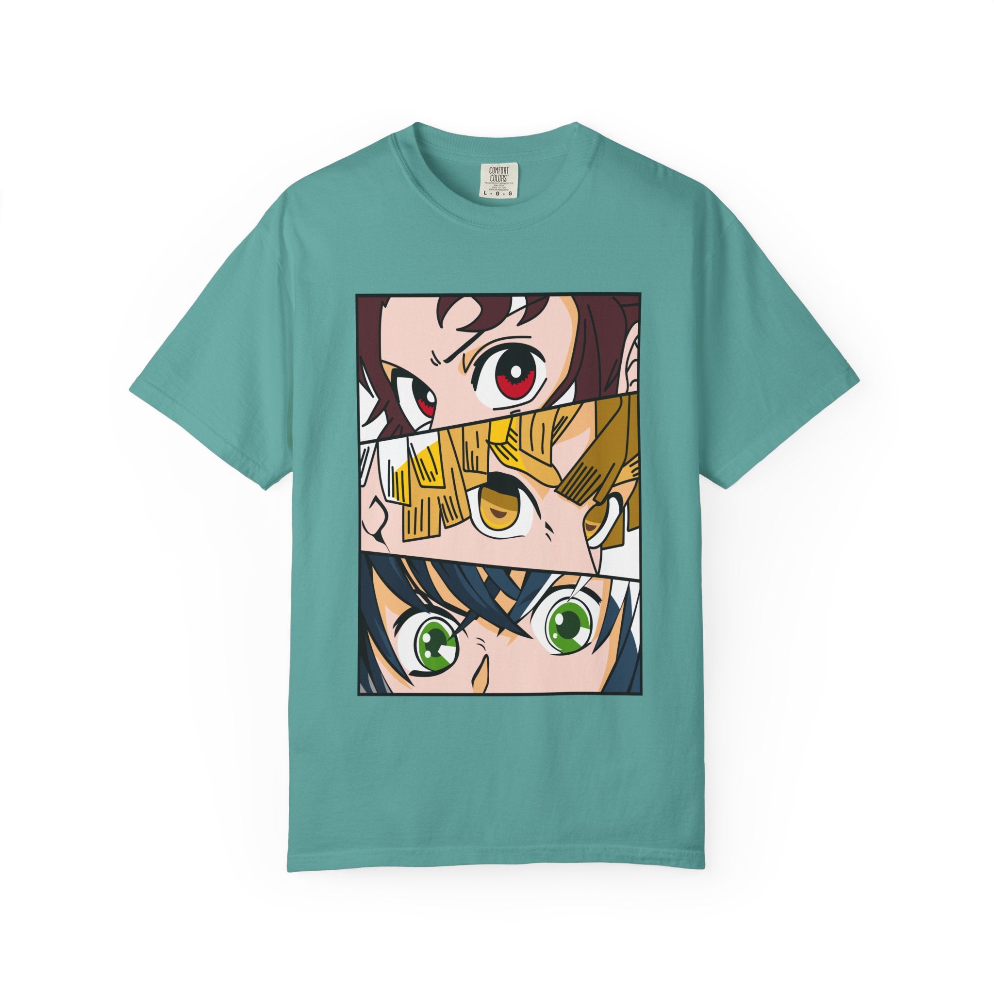 Anime Trio Eyes T-Shirt — Demon Squad Graphic Tee
