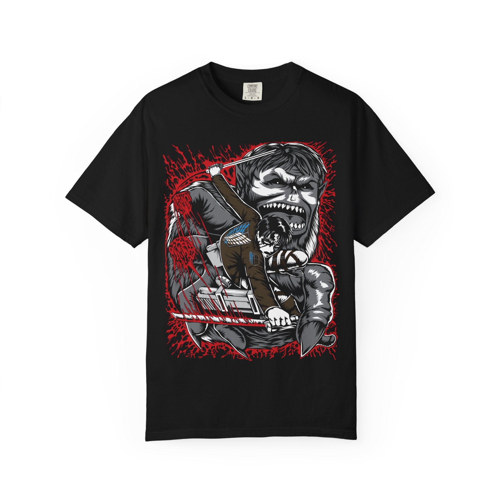 Skull Drummer Graphic T-Shirt — Heavy Metal Band Tee