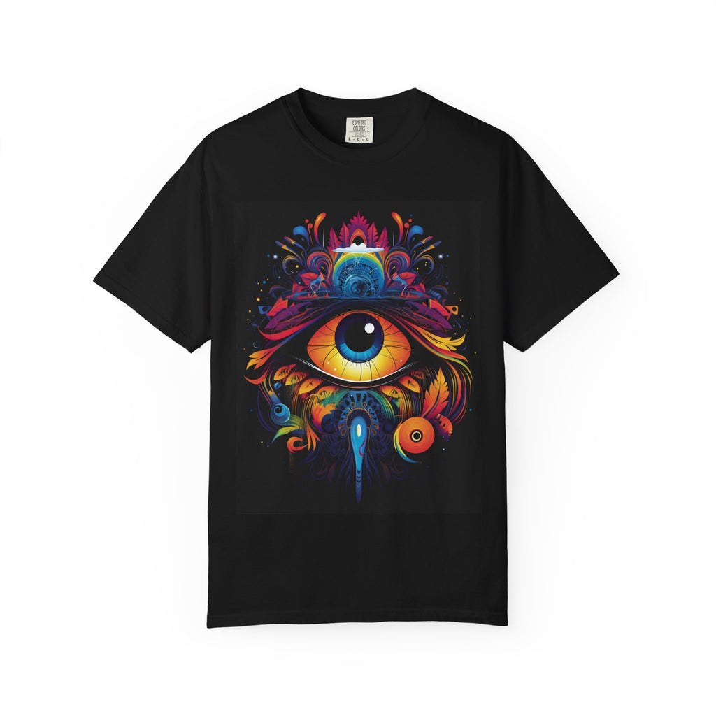 Psychedelic Third Eye T-Shirt — Vibrant Mystic Eye Graphic Tee