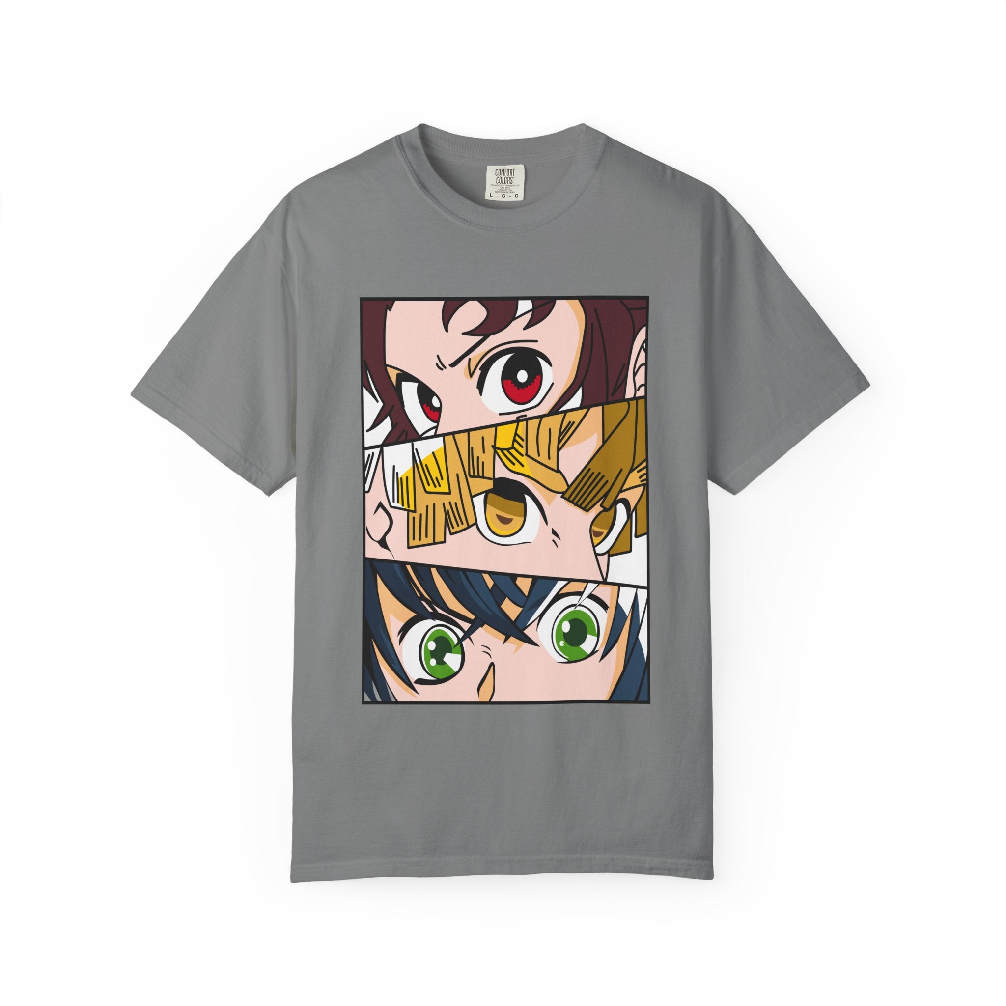 Anime Trio Eyes T-Shirt — Demon Squad Graphic Tee