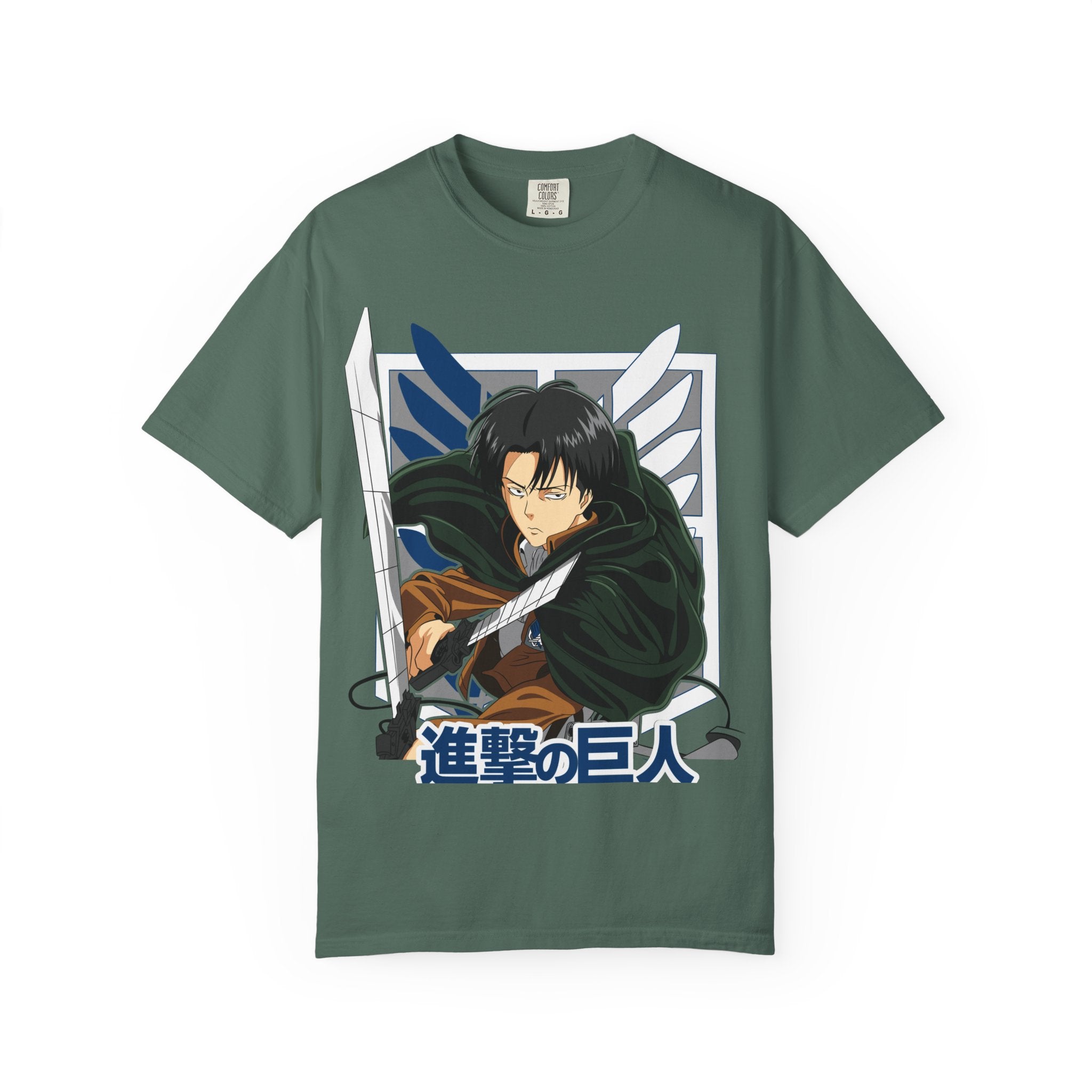 Attack on Titan Levi Ackerman Graphic T-Shirt — Japanese Logo Anime Tee