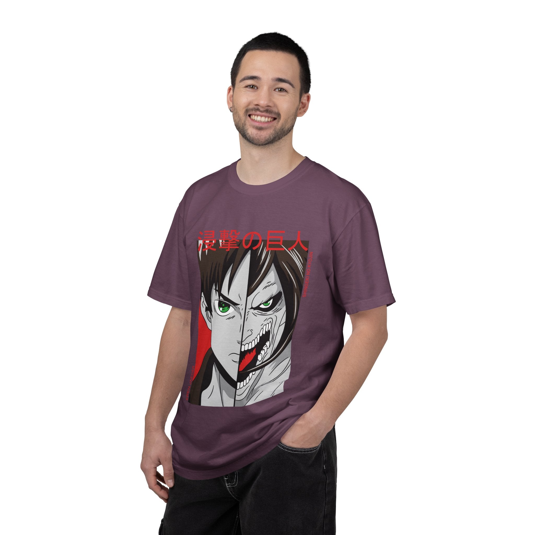Attack on Titan Eren Split-Face Graphic T-Shirt
