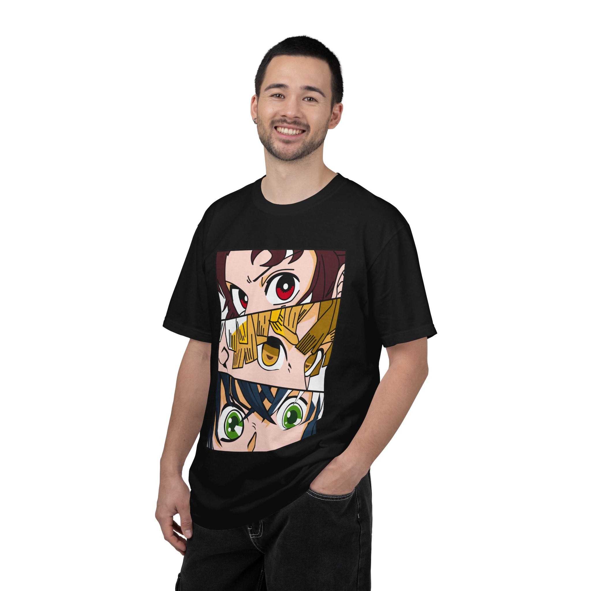 Anime Trio Eyes T-Shirt — Demon Squad Graphic Tee