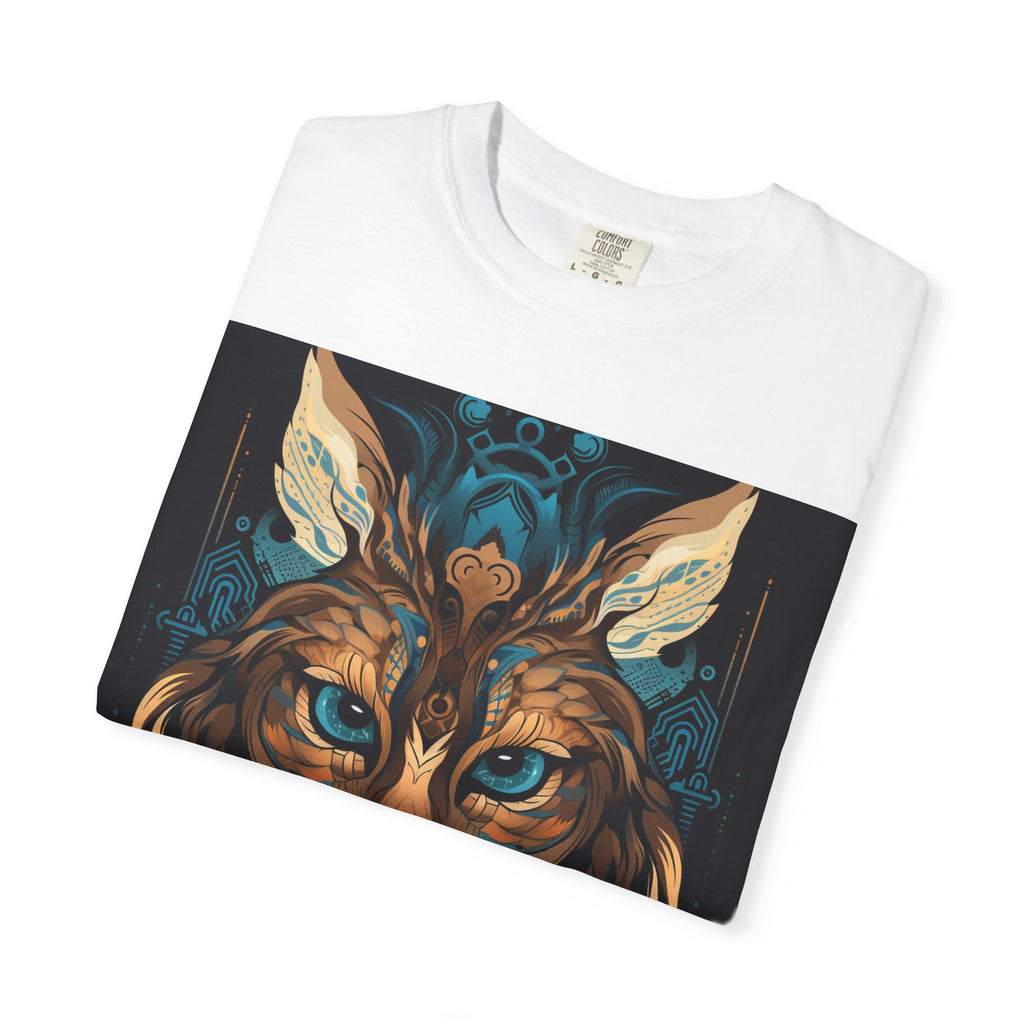 Mystic Lynx Art T-Shirt — Ornate Wildcat Graphic Tee