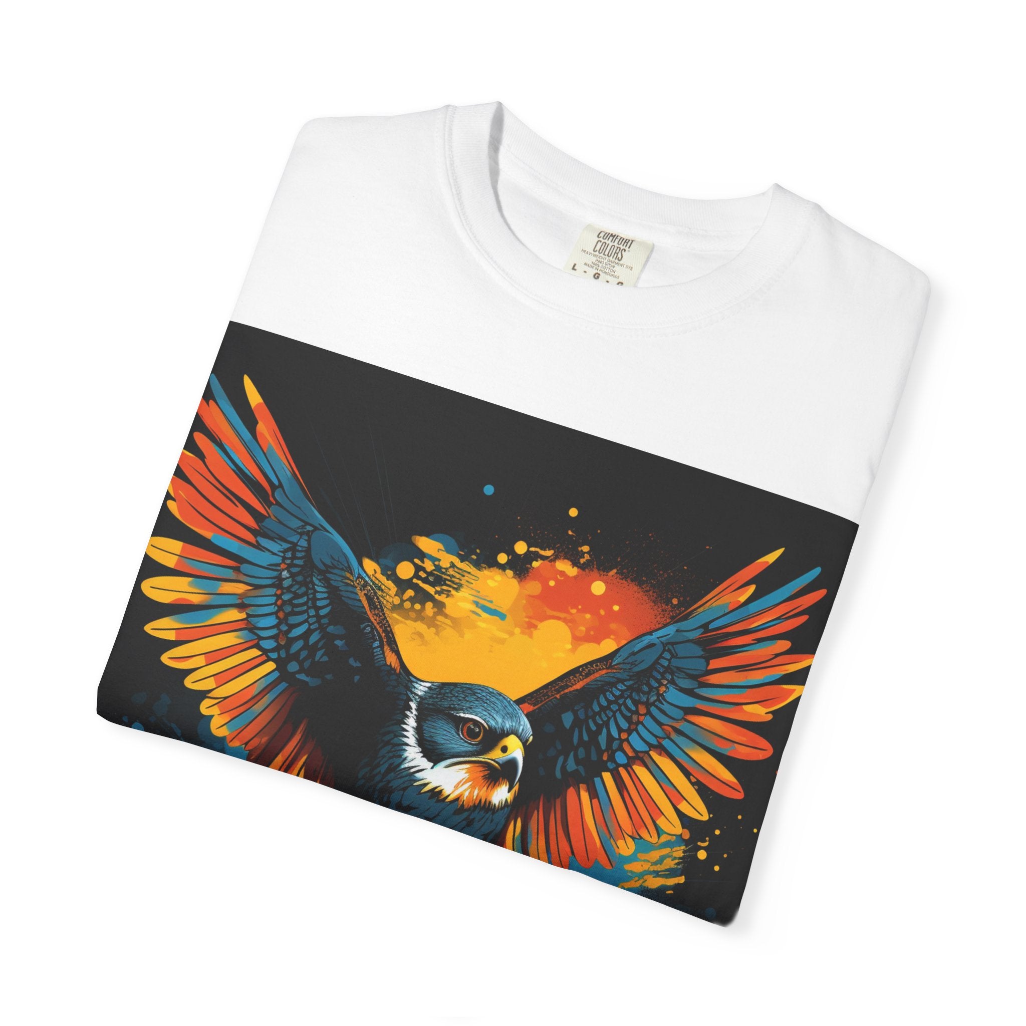 Soaring Colorful Eagle T-Shirt — Vibrant Bird Graphic Tee