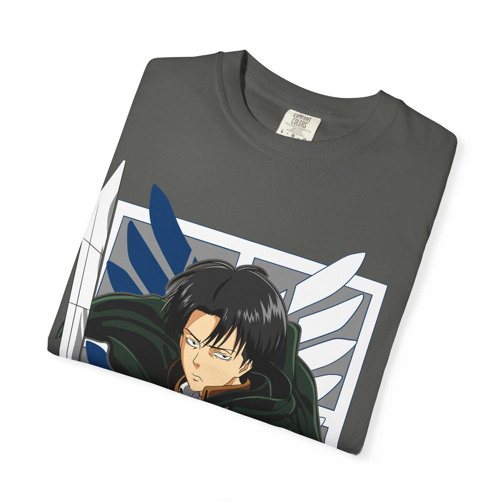 Attack on Titan Levi Ackerman Graphic T-Shirt — Japanese Logo Anime Tee