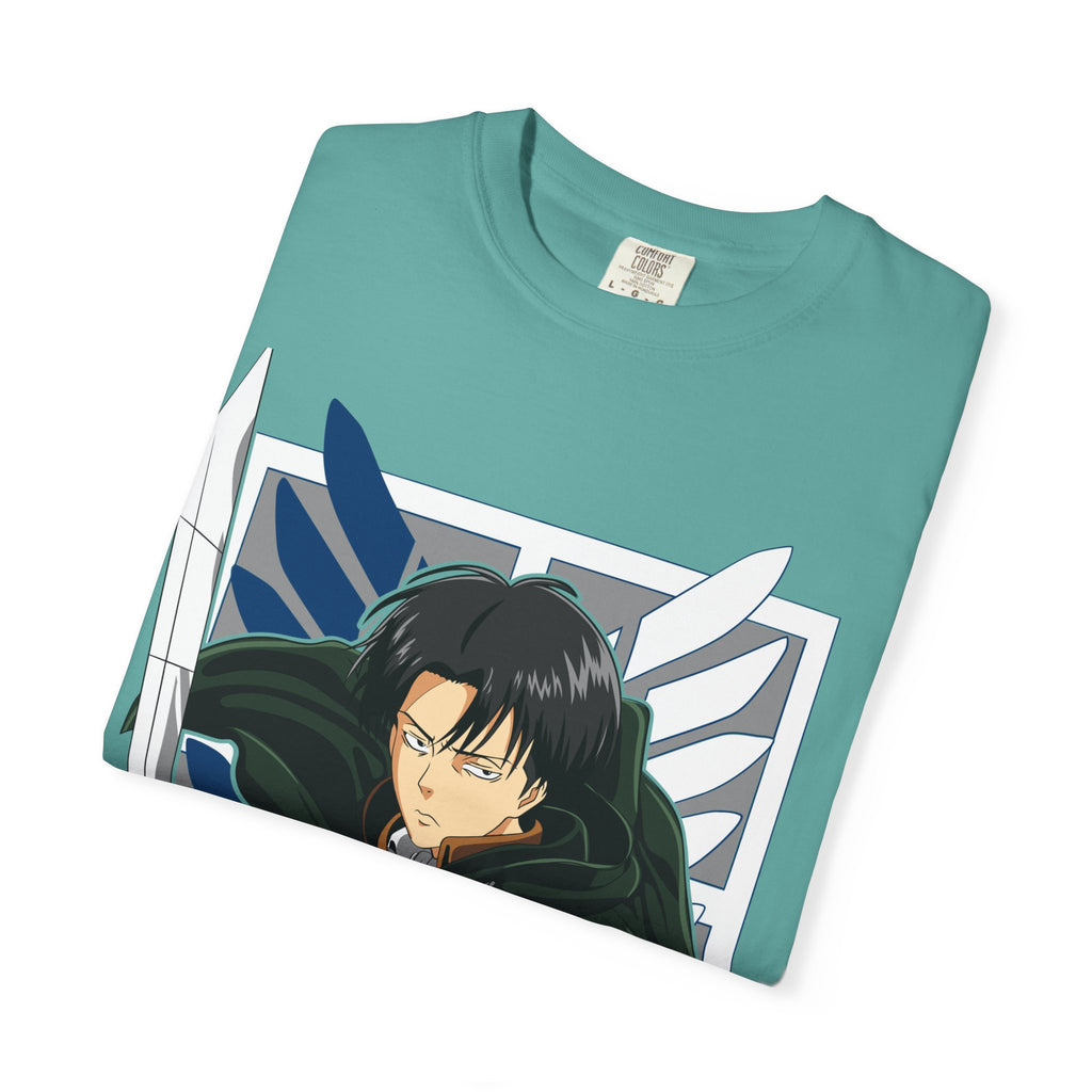 Attack on Titan Levi Ackerman Graphic T-Shirt — Japanese Logo Anime Tee