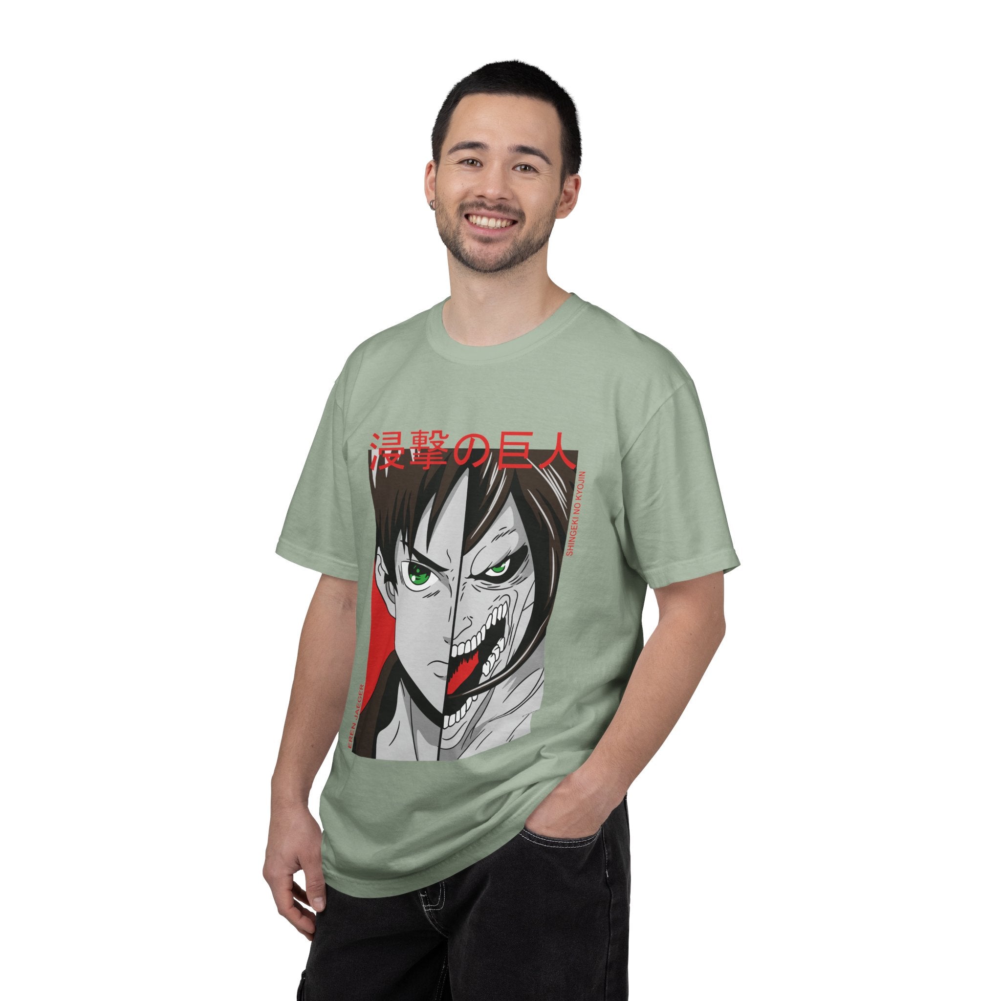 Attack on Titan Eren Split-Face Graphic T-Shirt