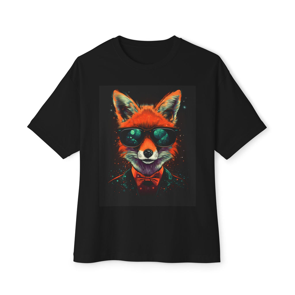 Fox Portrait Tee — Neon Retro Fox Graphic T-Shirt