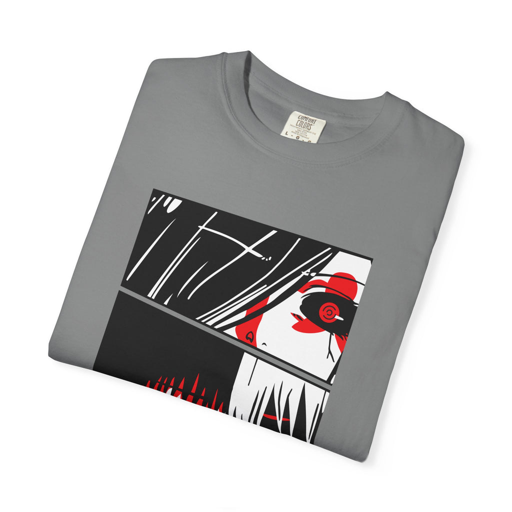 Anime Eyes Panel T-Shirt — Red & Black Manga Eye Design