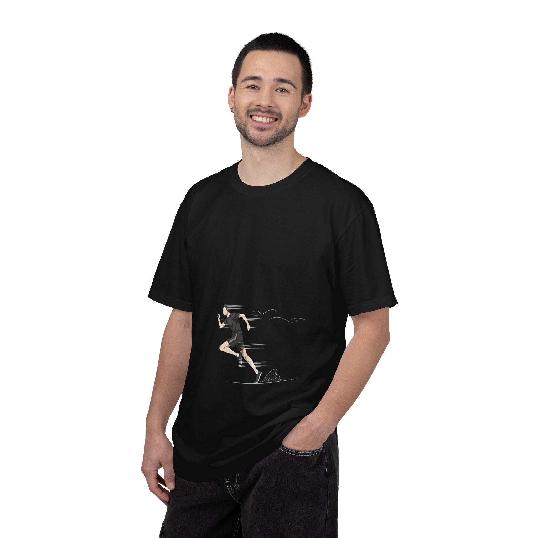 T-Shirt — Minimal Skateboarder Illustration Tee