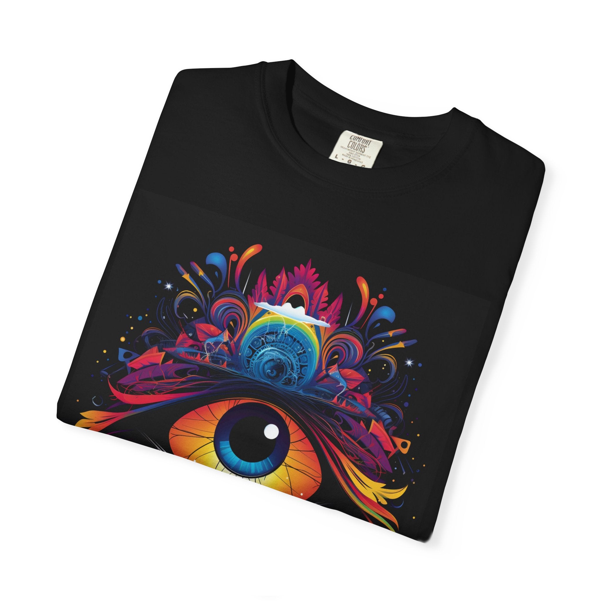 Psychedelic Third Eye T-Shirt — Vibrant Mystic Eye Graphic Tee
