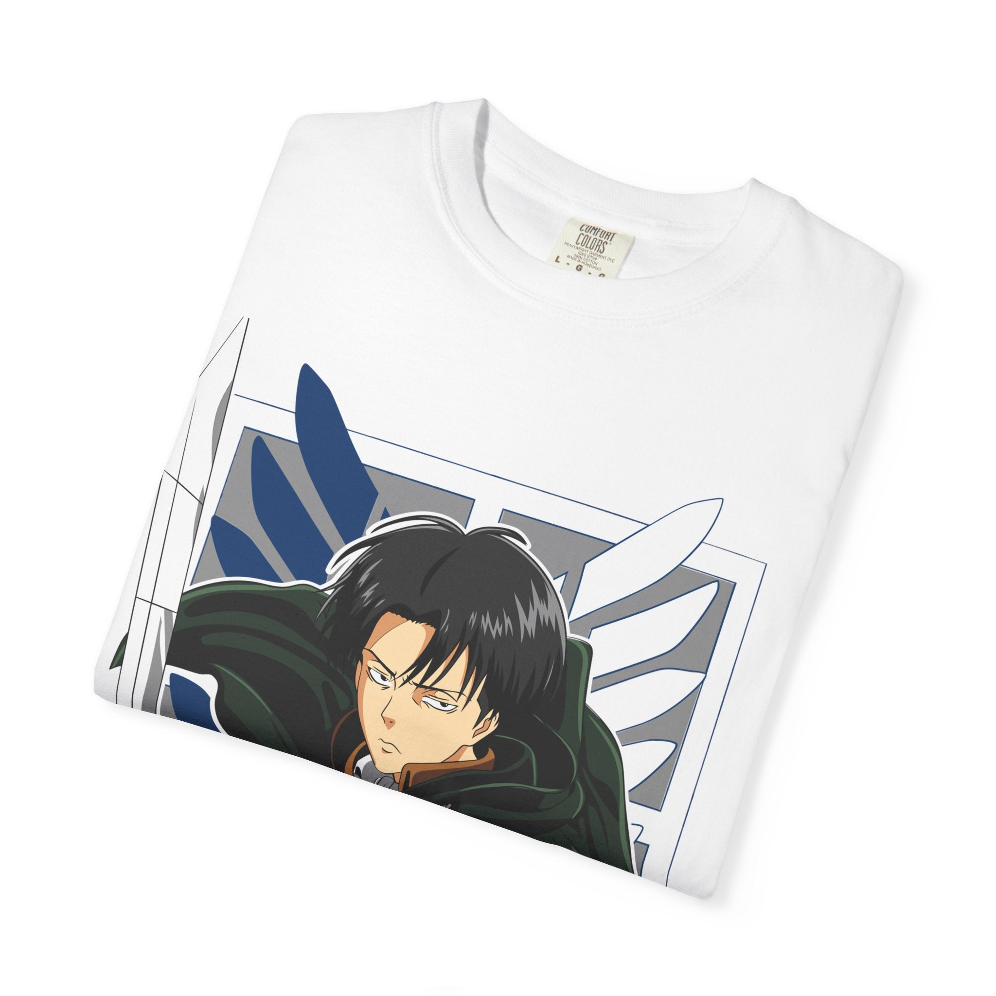 Attack on Titan Levi Ackerman Graphic T-Shirt — Japanese Logo Anime Tee